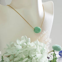 Translucent Bright Apple Green Jadeite "Barrel" Pendant (JAB008212)