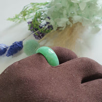 Translucent Bright Green Jadeite "Lucky Hoop" Pendant (JAD000582)