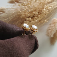 Highly Translucent Icy Jadeite “Hulu - Calabash” Earrings (JAA001676) 8