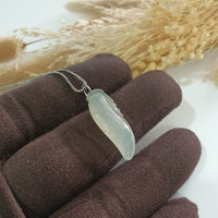 Good Translucent Icy Yellow with Green Jadeite "Auspicious Chilli" Pendant (JAB002844) 2