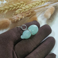 Translucent Light Green Jadeite "Auspicious Hulu" Pendant (JAB003597) 2