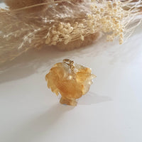 Good Translucency Icy Honey Yellow Jadeite "Golden Rooster" Pendant (JAB005134) 6