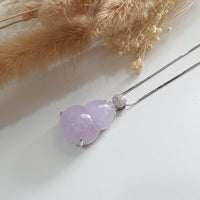 Good Translucency Icy Brilliant Lavender Jadeite "Amazing Hulu" Pendant (JAB005802) 5