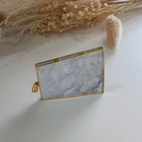 Highly Translucent Icy Black Jadeite "Trapezoid" Pendant (JAB005921) 2