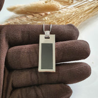 Translucent Icy Dark Bluish Green Omphacite Jadeite "The Ink" Pendant (JAB006021) 7