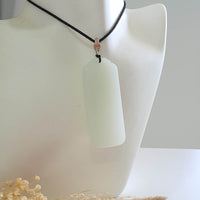 Translucent White Nephrite “Wu Shi Pai” Pendant (JAB007922) 9