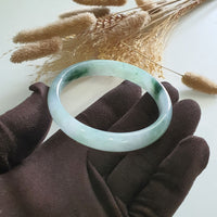 Good Translucency Icy with Icy Green Jadeite Bangle (JAC002635) 4