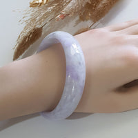 Translucent Bright Lavender Jadeite Bangle – 60.7mm (JAC002731) 8