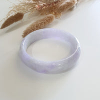 Translucent Bright Lavender Jadeite Bangle – 60.7mm (JAC002731) 6