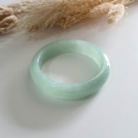 Good Translucency Icy Bright Green Jadeite Bangle (JAC002866) 3
