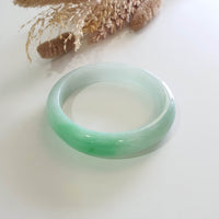 Translucent Brilliant Apple Green Jadeite Bangle (JAC003260) 8
