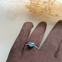 A Highly Translucent Icy Jewel Blue Jadeite "My Love" Diamond Ring (JAD000422) 8