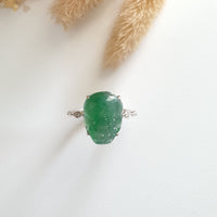 Highly Translucency Icy Green “Auspicious Wealth Toad” Ring (JAD001204) 8