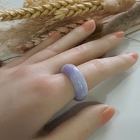 Translucent Brilliant Lavender Jadeite Abacus Ring (JAD001208) 8