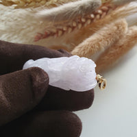 Translucent Icy Lavender Jadeite "Auspicious Wealth Pixiu" (JAM000578) 6
