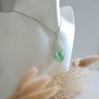 Highly Translucent Icy and Apple Green Jadeite "Prosperity" Pendant (SJB002453) 7