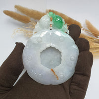 Translucent Icy with Apple Green Jadeite “Harmony within Abundance” Ornament (SJK000089) 1