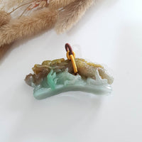 Translucent Tri-colour Jadeite "Celestial Dragon” Pendant (SJK000441) 10
