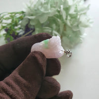 Translucent Icy Rosy Lavender Jadeite "Auspicious Wealth Pixiu" (JAB008114)