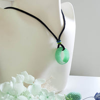 Translucent Bright Green Jadeite "Lucky Hoop" Pendant (JAD000582)
