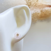 [Rare] Highly Translucent Icy Lavender Jadeite “Sparkling Octagon” Pierced Earrings (JAA000835) 6