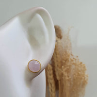 Translucent Icy Lavender Jadeite “Asymmetry of Wisteria” Earrings (JAA001998) 9