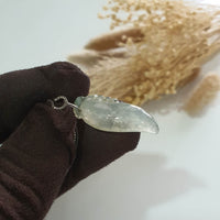 Good Translucent Icy Yellow with Green Jadeite "Auspicious Chilli" Pendant (JAB002844) 5