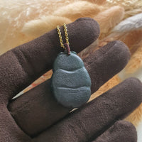 Translucent Omphacite Jadeite "Smiley Panda eating Bamboo" Pendant (JAB003053) 5