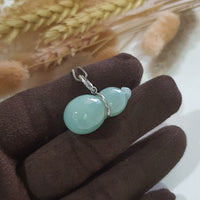 Translucent Light Green Jadeite "Auspicious Hulu" Pendant (JAB003597) 3
