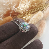 Highly Translucent Icy Jewel Blue Jadeite “Bohemian” pendant (JAB004171) 2