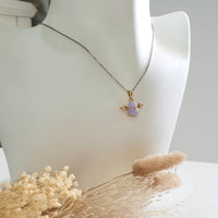 Translucency Icy Brilliant Lavender Jadeite "Be my Angel" Pendant (JAB005682) 8