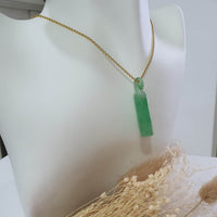 Translucent Green Jadeite "Infinity Interlocking Beam" Pendant (JAB005819) 8