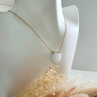 Highly Translucency Icy Jadeite “Eternity Hoop” Pendant Necklace (JAB005832) 7