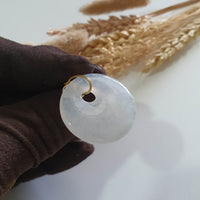 Highly Translucent Icy Jadeite “Moneybag” Pendant (JAB005951) 4