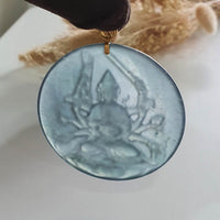 [Rare] Highly Translucent Icy Blue Jadeite "Cundi Bodhissattva" Pendant (JAB006062) 9