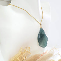 [Rare] Highly Translucent Icy Bluish Green Jadeite "Divine Nectar" Pendant (JAB006130) 9