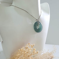 Highly Translucent Icy Bluish Jadeite “Lucky 8 Coin” Pendant (JAB006240) 9