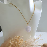 Translucent Lavender Jadeite “Eternity Knot” Pendant (JAB006606) 7