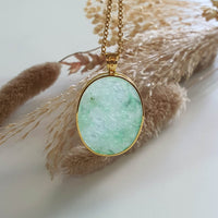 Translucent Icy Apple Green Jadeite “The Icy Greenery” Pendant (JAB006665) 8