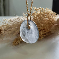 Highly Translucent Icy Black Jadeite "The Money Bag" Pendant (JAB006756) 6