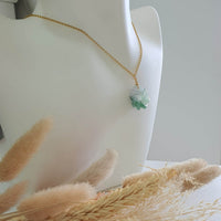 Translucent Icy Green with Lavender Jadeite “Eternity Knot” Pendant (JAB007400) 9