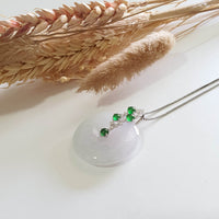 [Rare] Translucent Icy Lavender and Green Jadeite “Prosperity Lumière” Pendant (JAB008013) 8