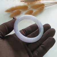 Translucent Brilliant Lavender Jadeite Bangle (JAC002227) 5