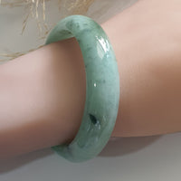 Translucent Green with Bluish Green Jadeite Bangle (JAC002514) 9