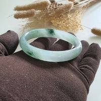 Good Translucency Icy with Icy Green Jadeite Bangle (JAC002635) 3