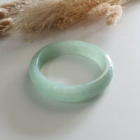 Good Translucency Icy Bright Green Jadeite Bangle (JAC002866) 5