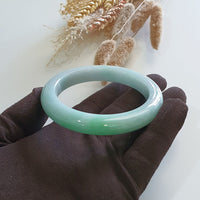 [Rare] Translucent Bright Apple Green Jadeite Bangle – 62cm (JAC003061) 5