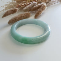 [Rare] Translucent Bright Apple Green Jadeite Bangle – 62cm (JAC003061) 8