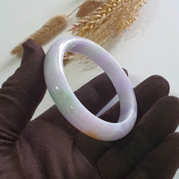 Translucent Brilliant “Imperial Tricolour Scenery” Jadeite Bangle (JAC003358) 6