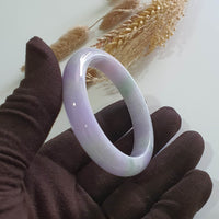 Translucent Brilliant “Imperial Tricolour Scenery” Jadeite Bangle (JAC003358) 8